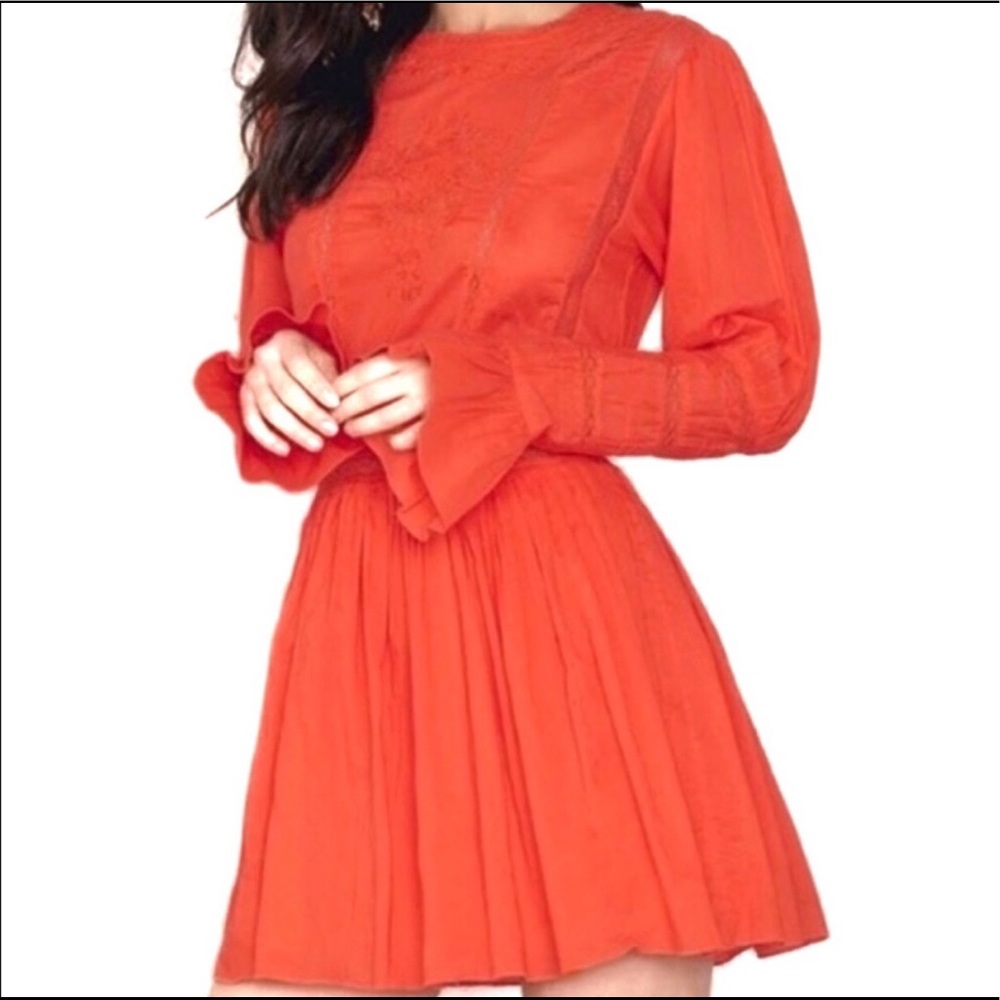 Free People | Size 0 Orange Mini Dress